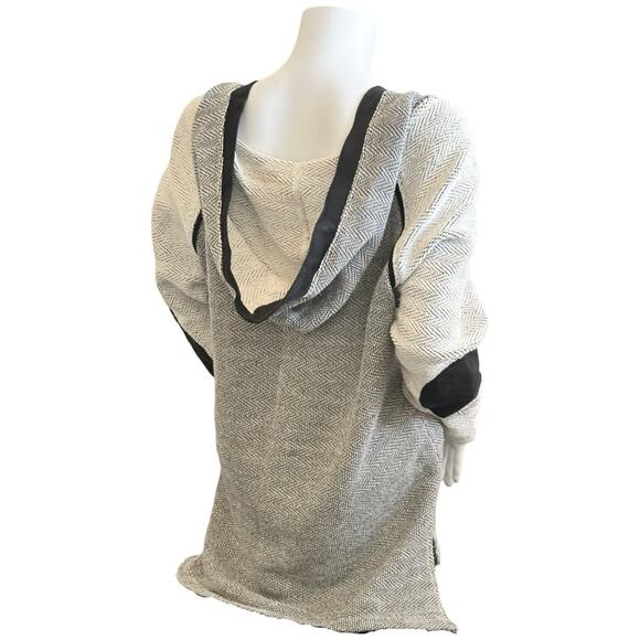 #T3 NU CONSTRUCTION Tweed Hooded Pullover SZ M $128 - Picture 7 of 10